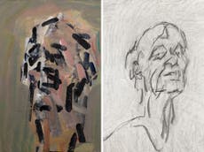 Auerbach, grand master of paint, as hot-wired as a live grenade at 92