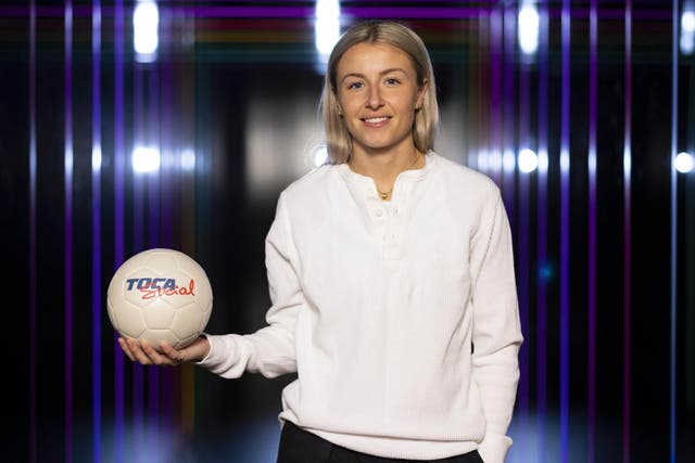 England captain Leah Williamson at TOCA Social at the O2 (David Parry/PA)