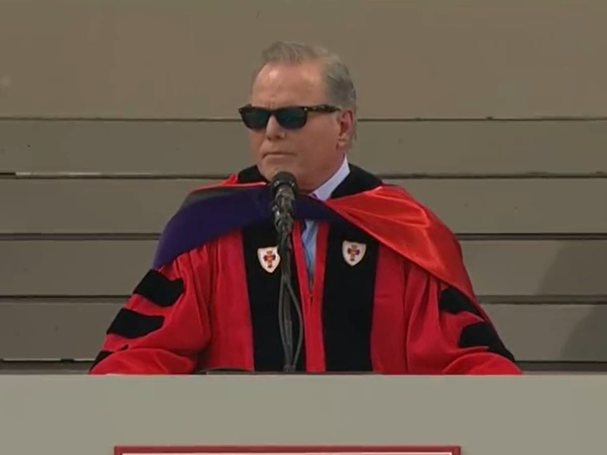 Warner Bros boss David Zaslav forced to pause graduation speech due to booing