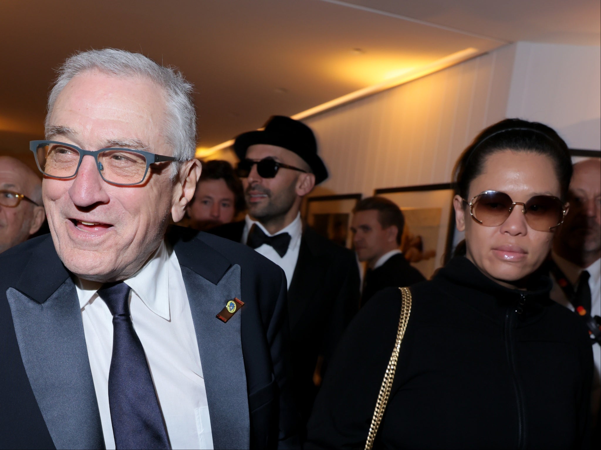 Robert De Niro and Tiffany Chen attend the Vanity Fair x Prada Party at the 2023 Cannes Film Festival