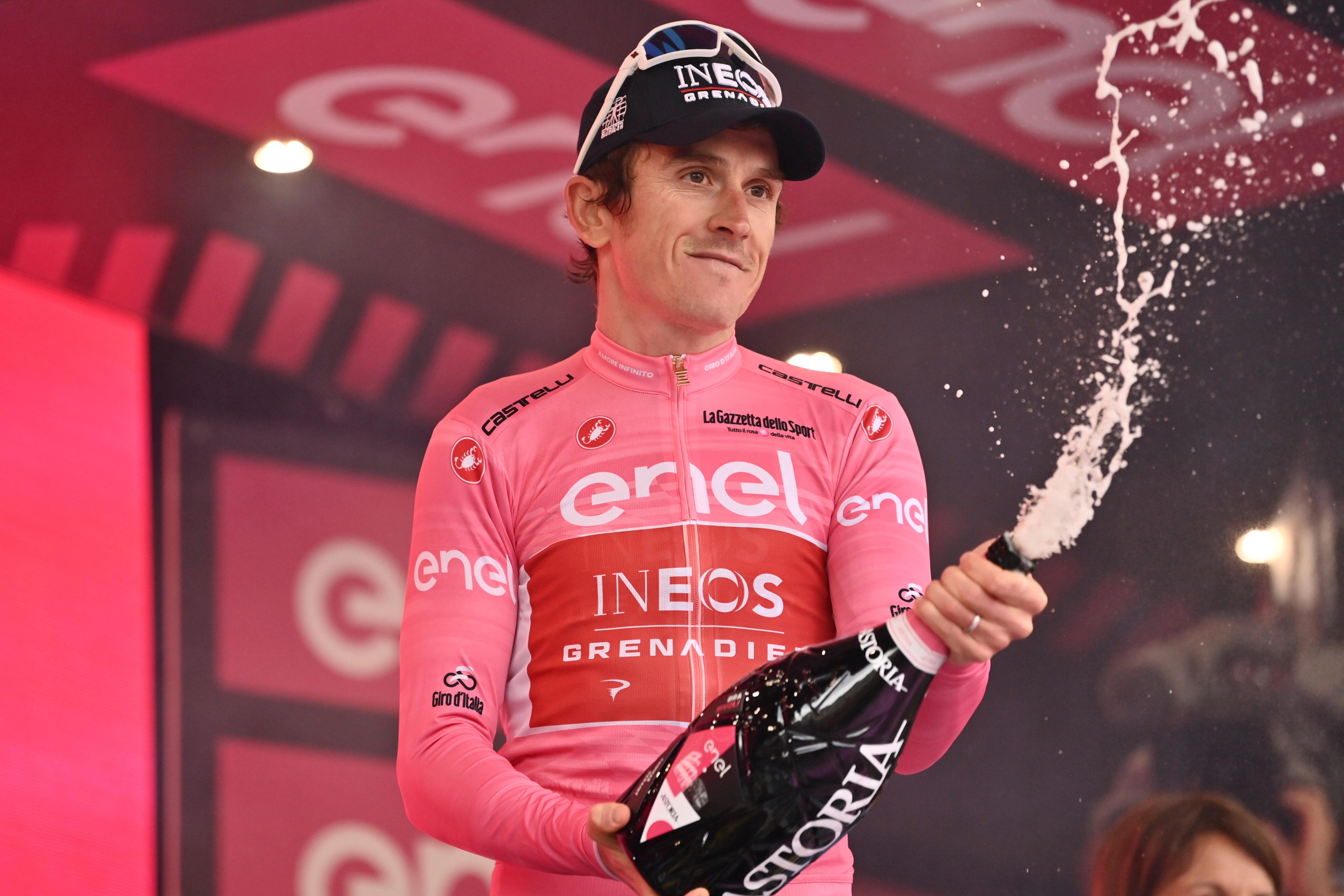 Geraint Thomas has his sights set on the Giro d’Italia’s Maglia Rosa (Gian Mattia D’Alberto/LaPresse via AP)