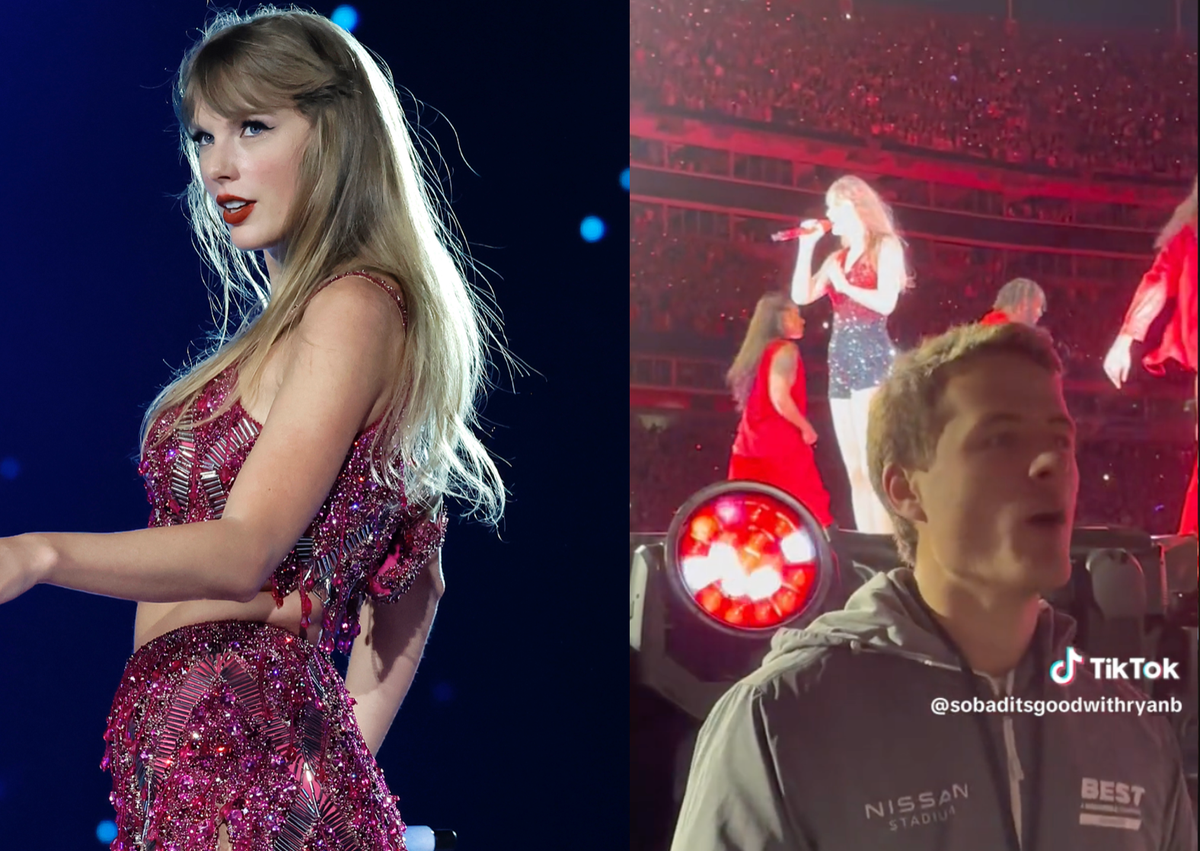 Penggemar Taylor Swift yang tidak bisa mendapatkan tiket tur Eras menjadi penjaga keamanan di stadion Nashville untuk melihat pertunjukan
