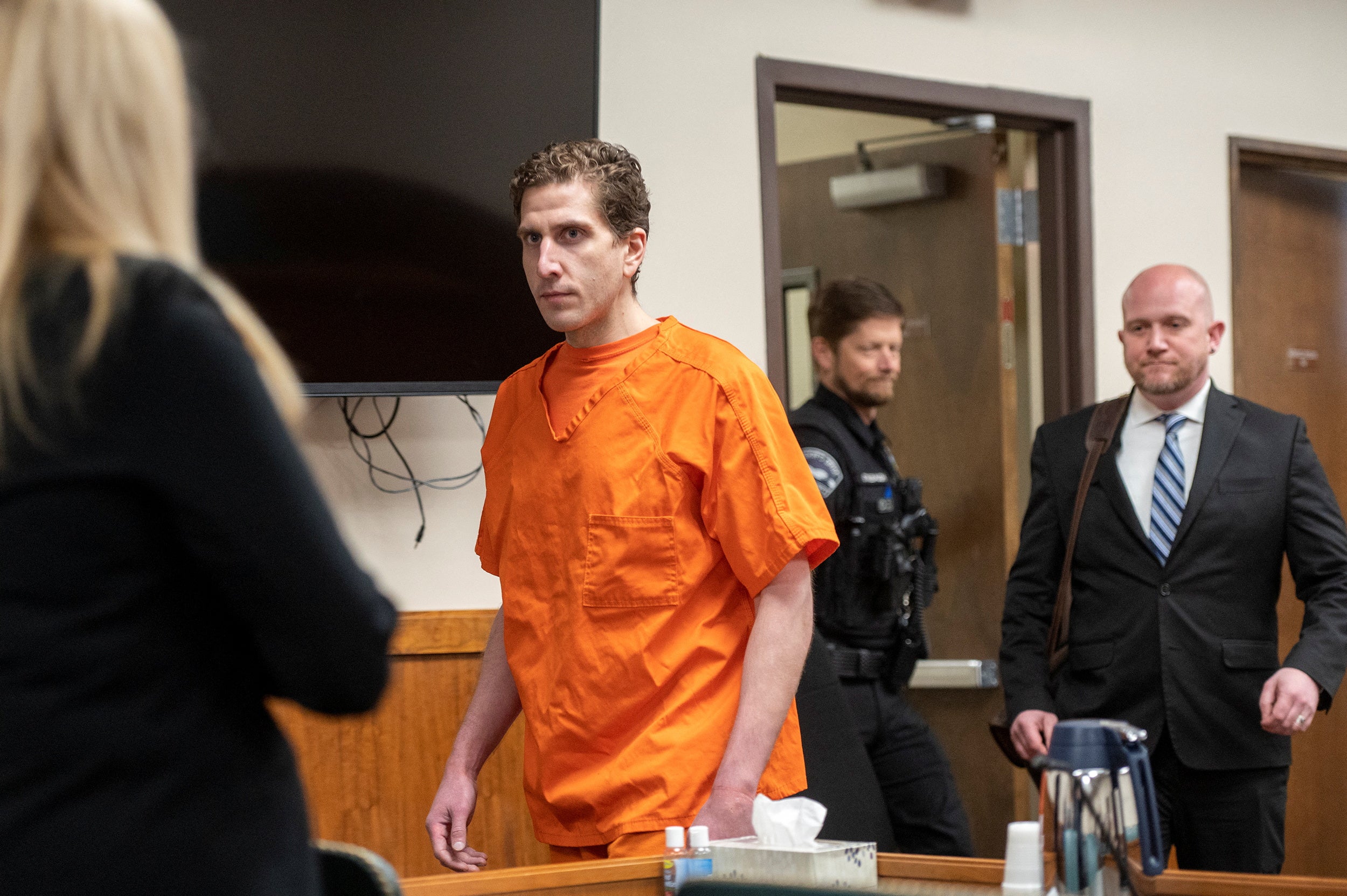 Bryan Kohberger enters the courtroom for his arraignment hearing in Latah County District Court, Monday, May 22, 2023