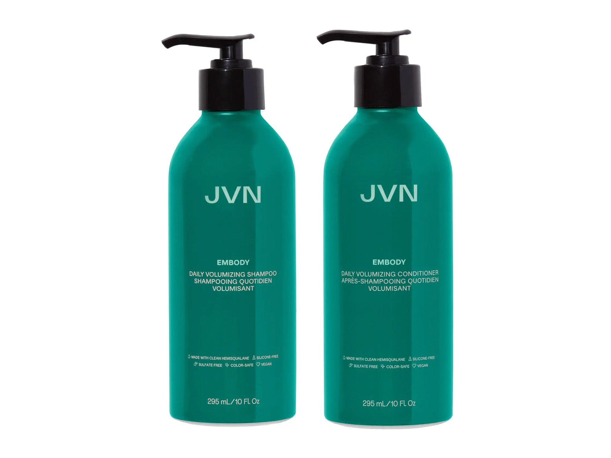 JVN embody daily volumizing shampoo and conditioner