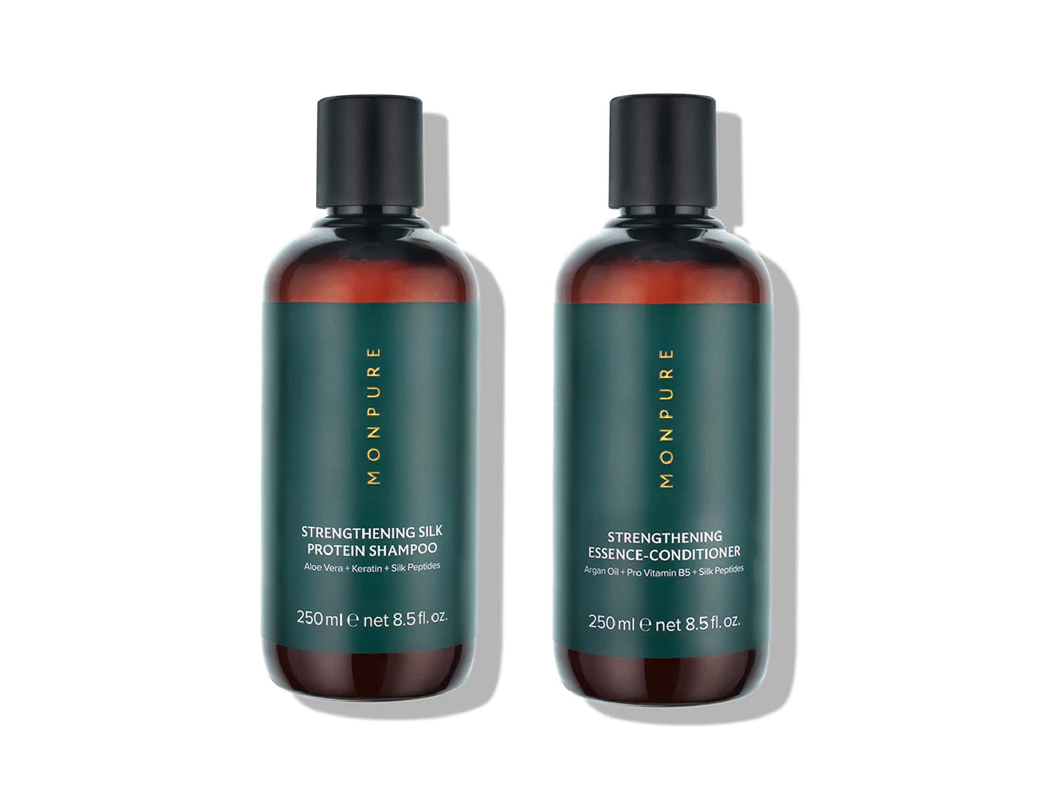 MonPure strengthening silk protein shampoo and conditioner 
