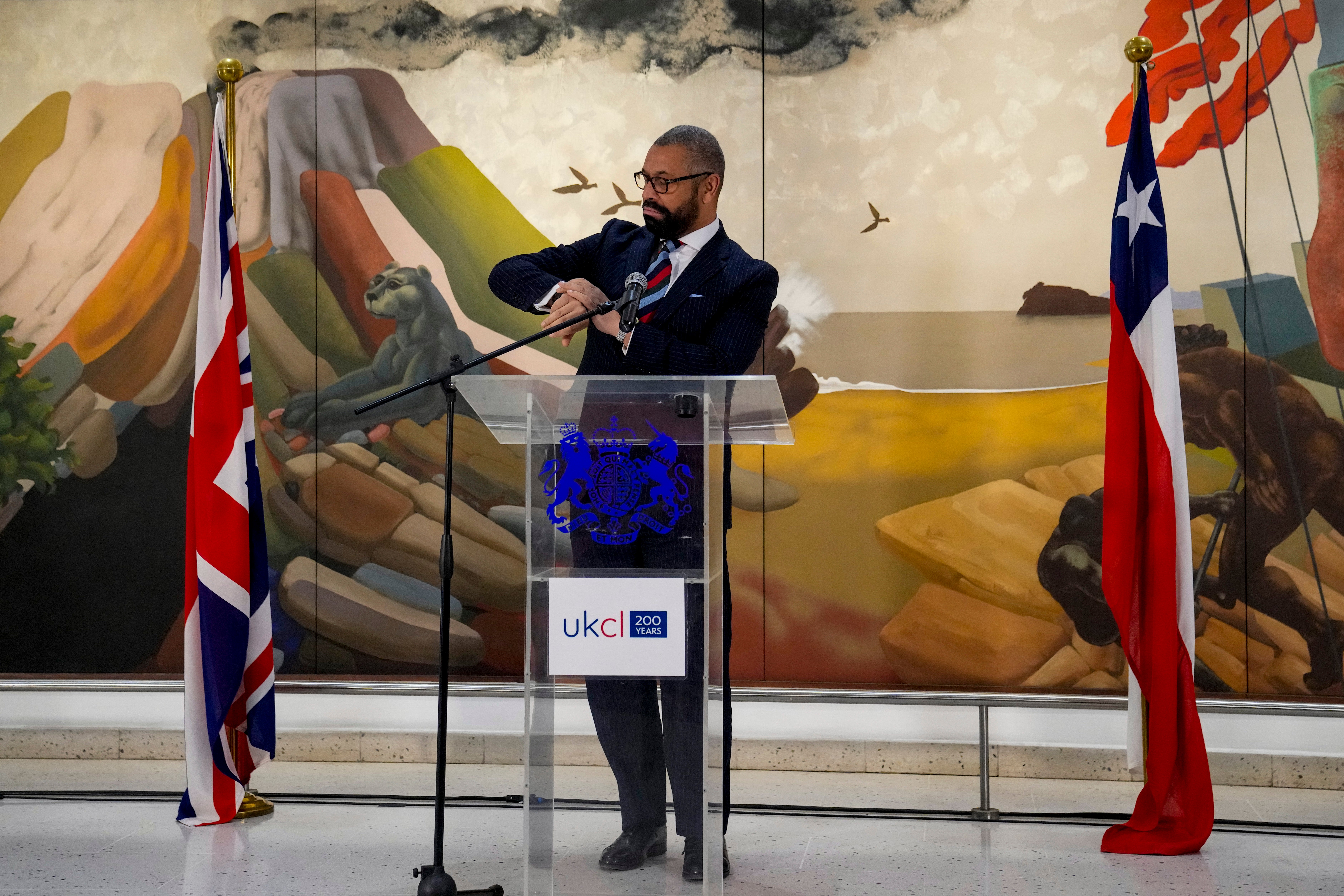 CHILE-CANCILLER BRITÁNICO