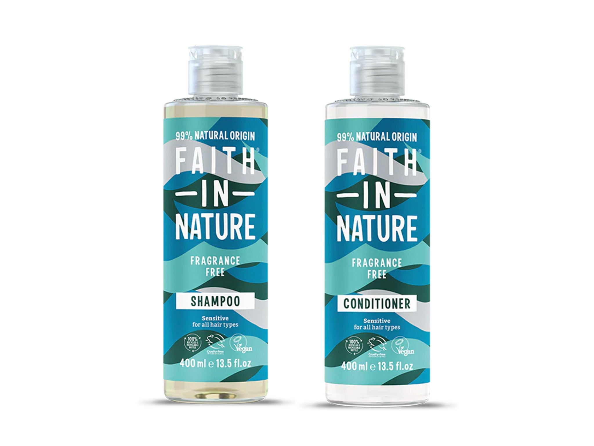 Faith in Nature fragrance free shampoo and conditioner 