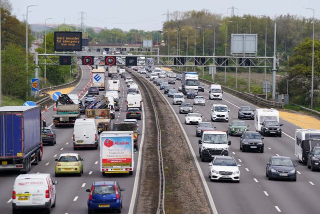<p>File image: 19 million car journeys are expected over four days </p>