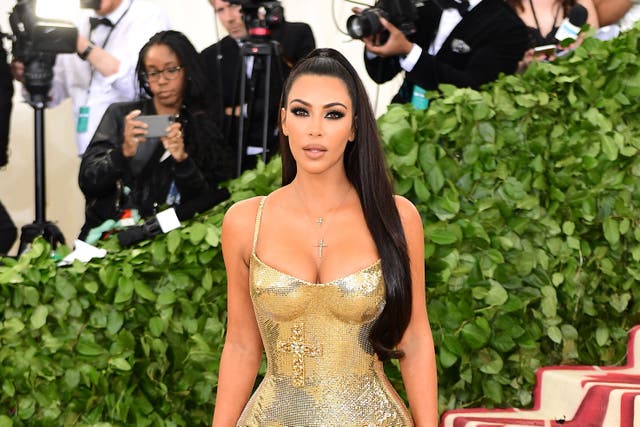 Kim Kardashian West attending the Metropolitan Museum of Art Costume Institute Benefit Gala 2018 in New York, USA.