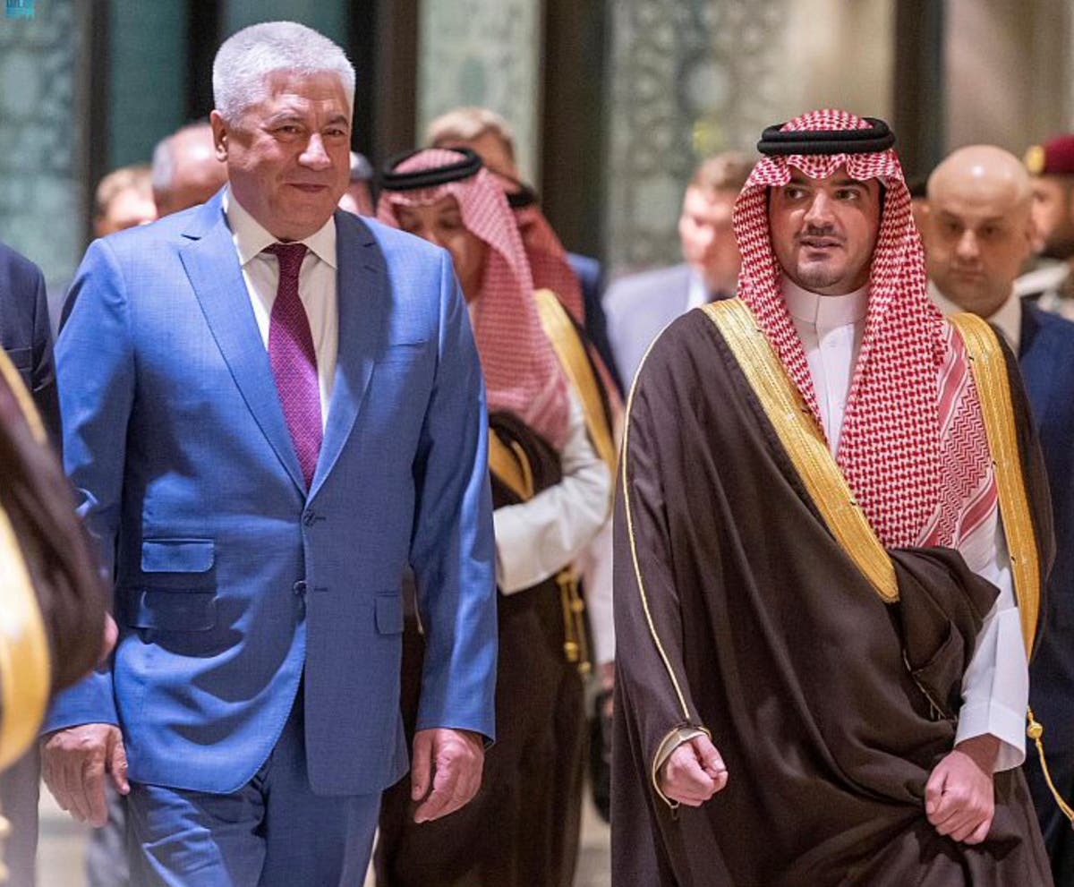 Russia's sanctioned interior minister visits Saudi Arabia just after trip by Ukraine's Zelenskyy