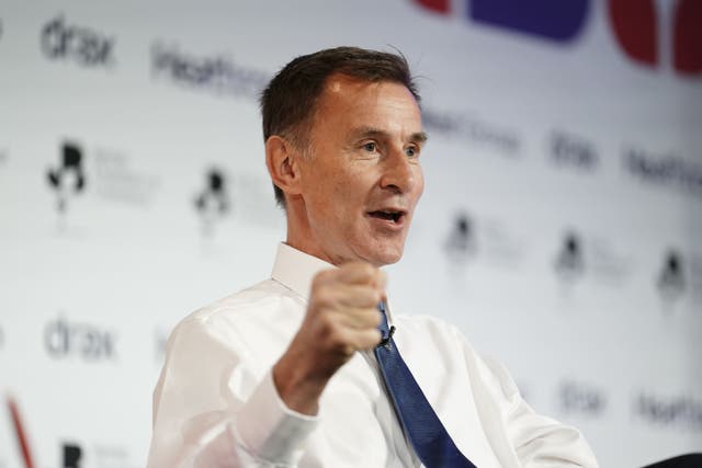 <p>Chancellor Jeremy Hunt welcomed the forecast in the IMF report (PA)</p>