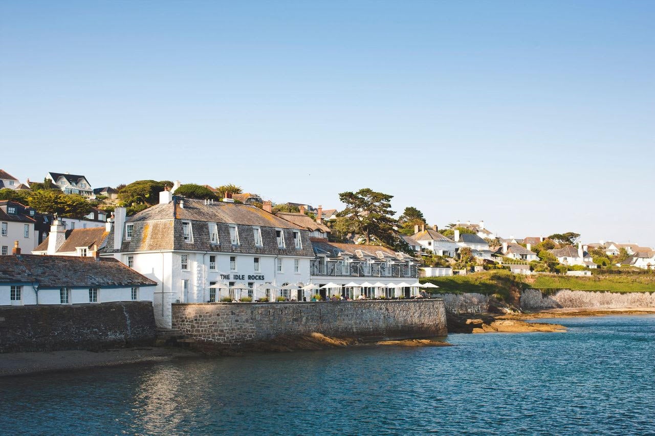The Idle Rocks sits right on the waterfront in St Mawes