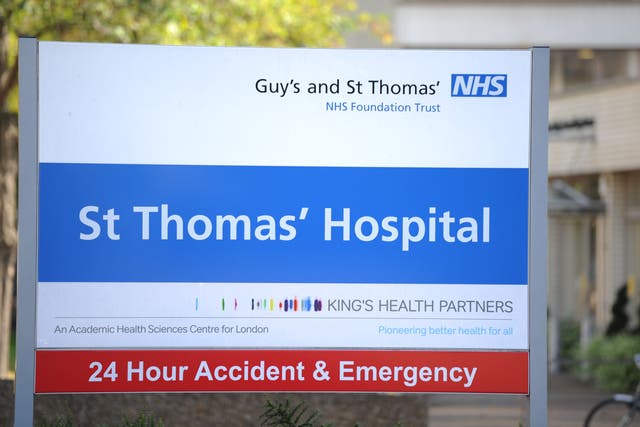 Guy’s and St Thomas’ Hospital in London (Georgie Gillard/PA)