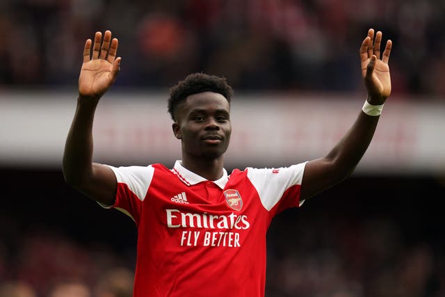 Bukayo Saka has signed a new Arsenal deal (John Walton/PA)