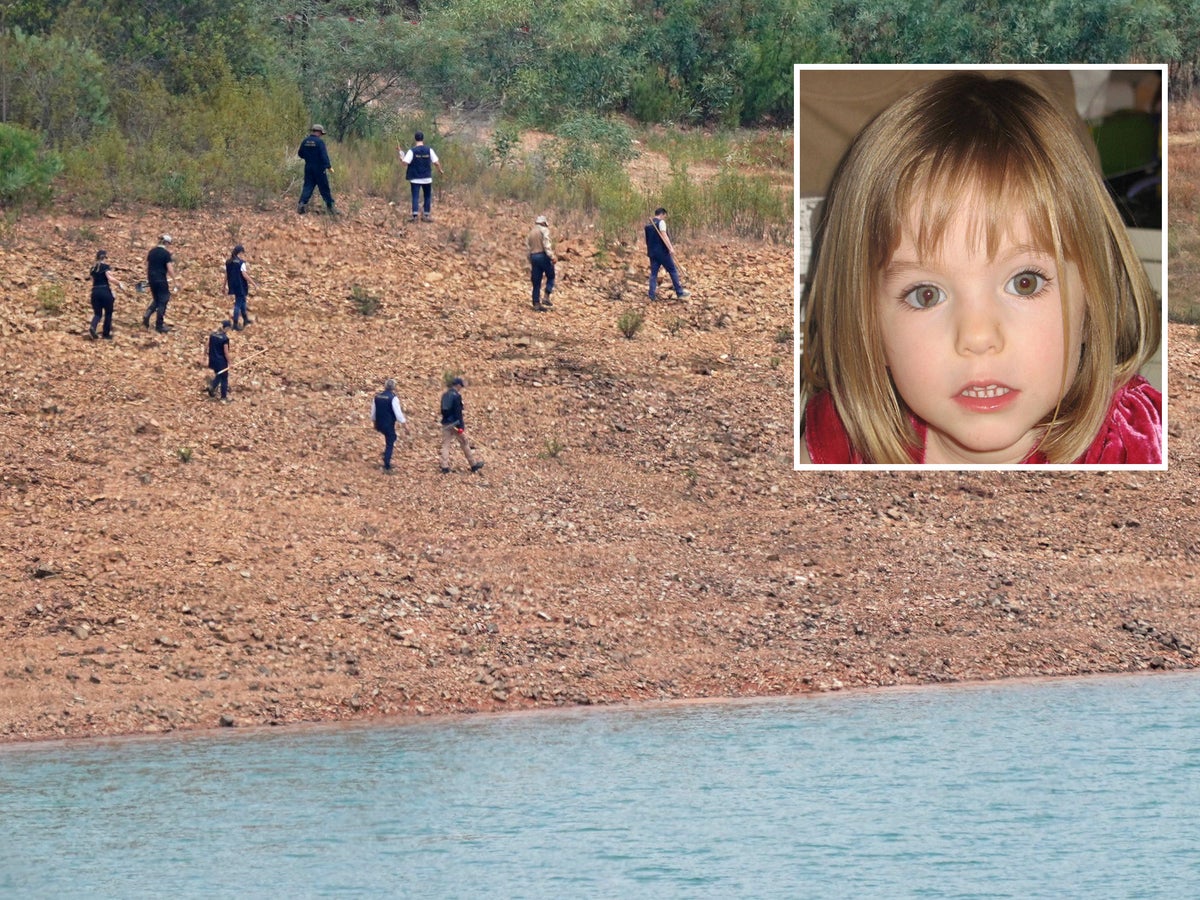 Madeleine McCann latest update: Search of remote reservoir enters second day as police seen digging beside dam