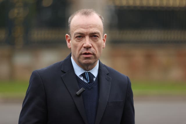 Northern Ireland Secretary Chris Heaton-Harris was speaking at the launch of the Trade NI report at Westminster (Liam McBurney/PA)
