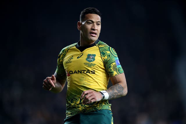 Former Australia full-back Israel Folau will line up for the World XV on Sunday (Adam Davy/PA)