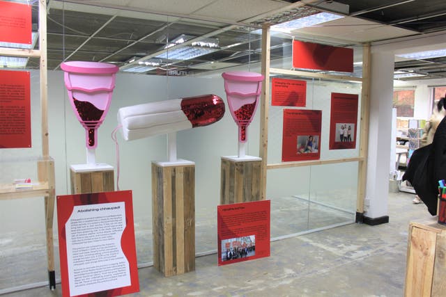 An exhibition about periods at the Vagina Museum (Vagina Museum 2022/PA)