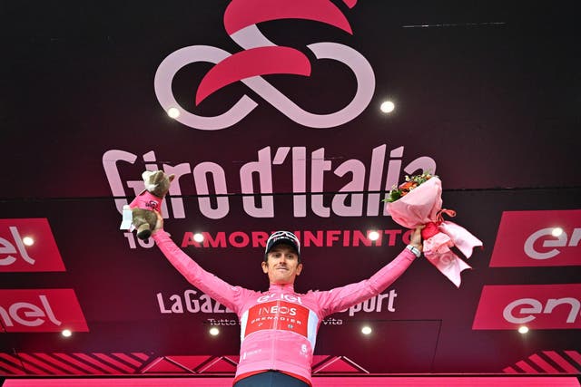 <p>Geraint Thomas is hoping to secure a first overall Giro d’Italia victory </p>
