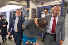 Man arrested after woman was shoved into moving NYC subway train