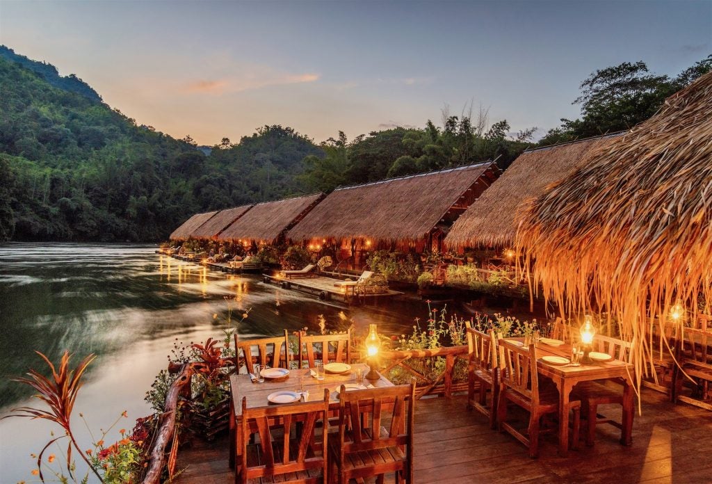 Float on the River Kwai in this eco resort