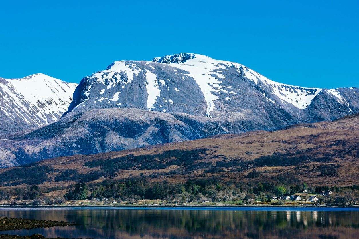 A snow-capped Ben Nevis