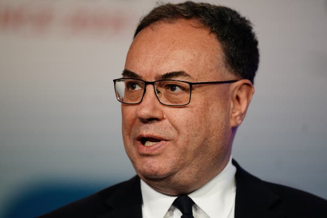 Andrew Bailey, Governor of the Bank of England. (PA/Jordan Pettitt)