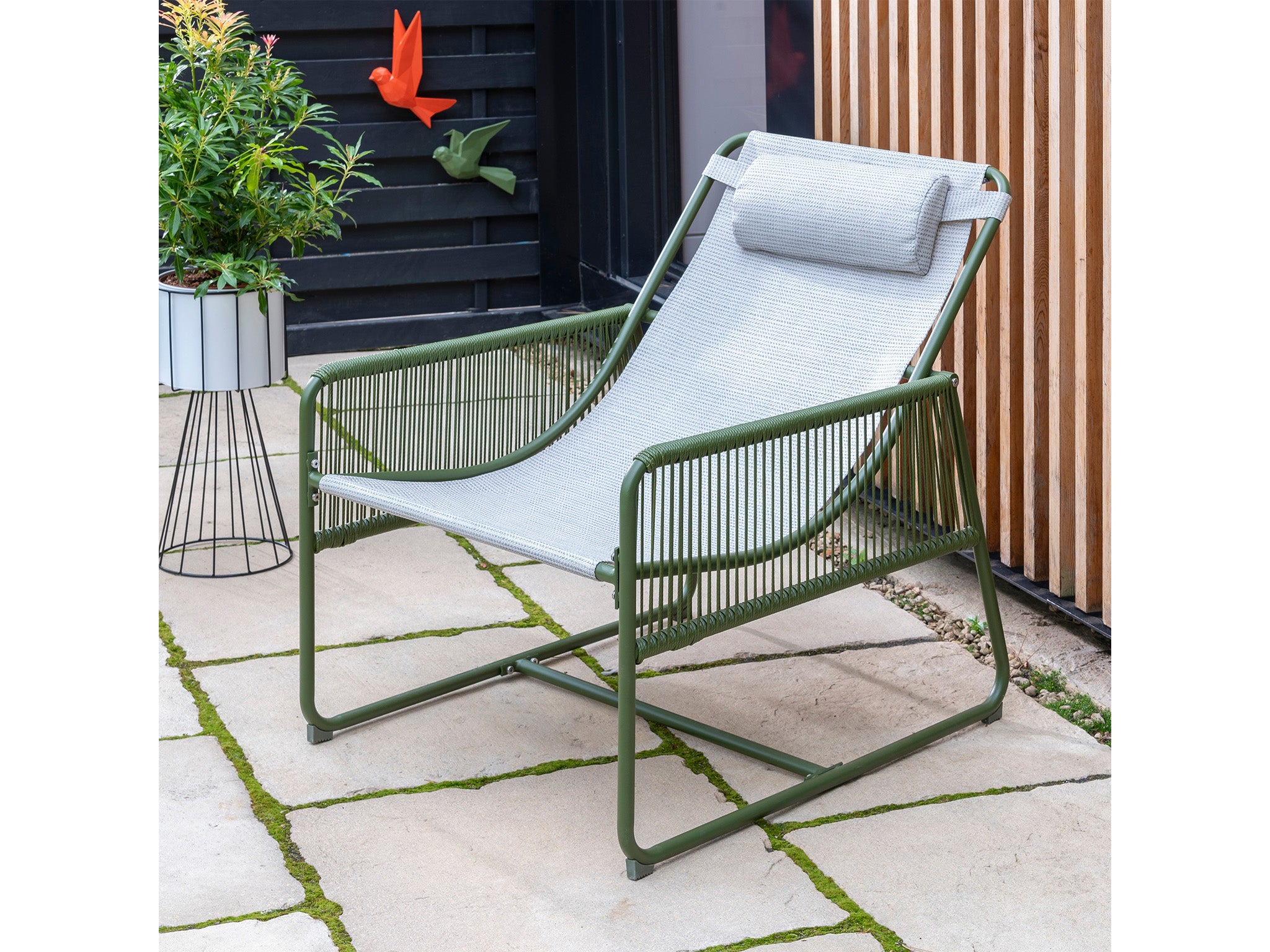 Dunelm elements garden lounge chair