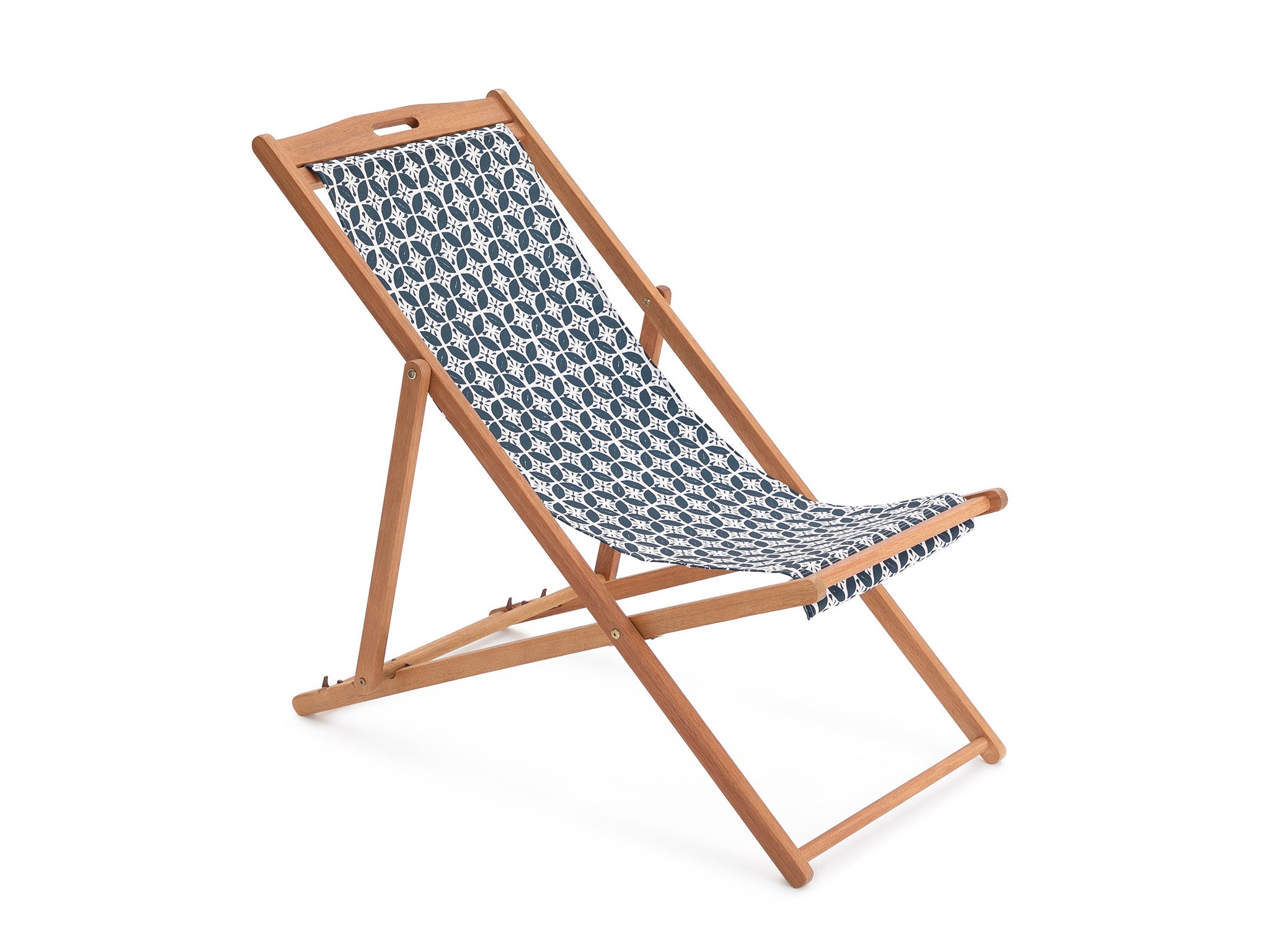 Habitat folding wooden garden deck chair