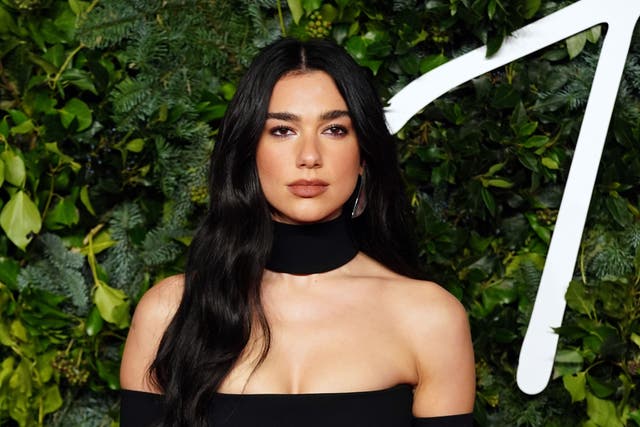 <p>Dua Lipa said she ‘bonded’ with Donatella Versace over their ‘shared love of this time of year’ as she revealed the clothing in their fashion collaboration (Ian West/PA)</p>