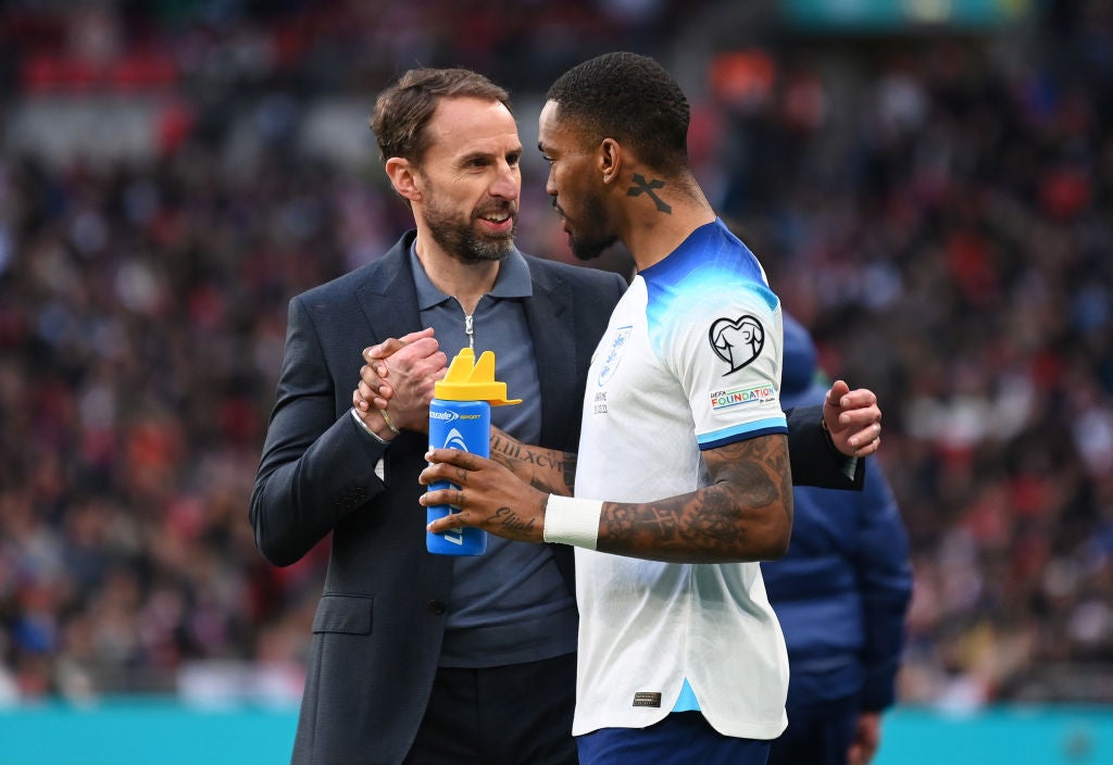 Southgate gave Toney his England debut against Ukraine in March