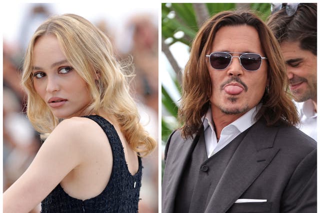 Lily-Rose Depp y su padre, Johnny Depp, asistieron a Cannes