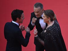 Rita Wilson responds to photos of her and Tom Hanks ‘scolding’ man on Cannes red carpet
