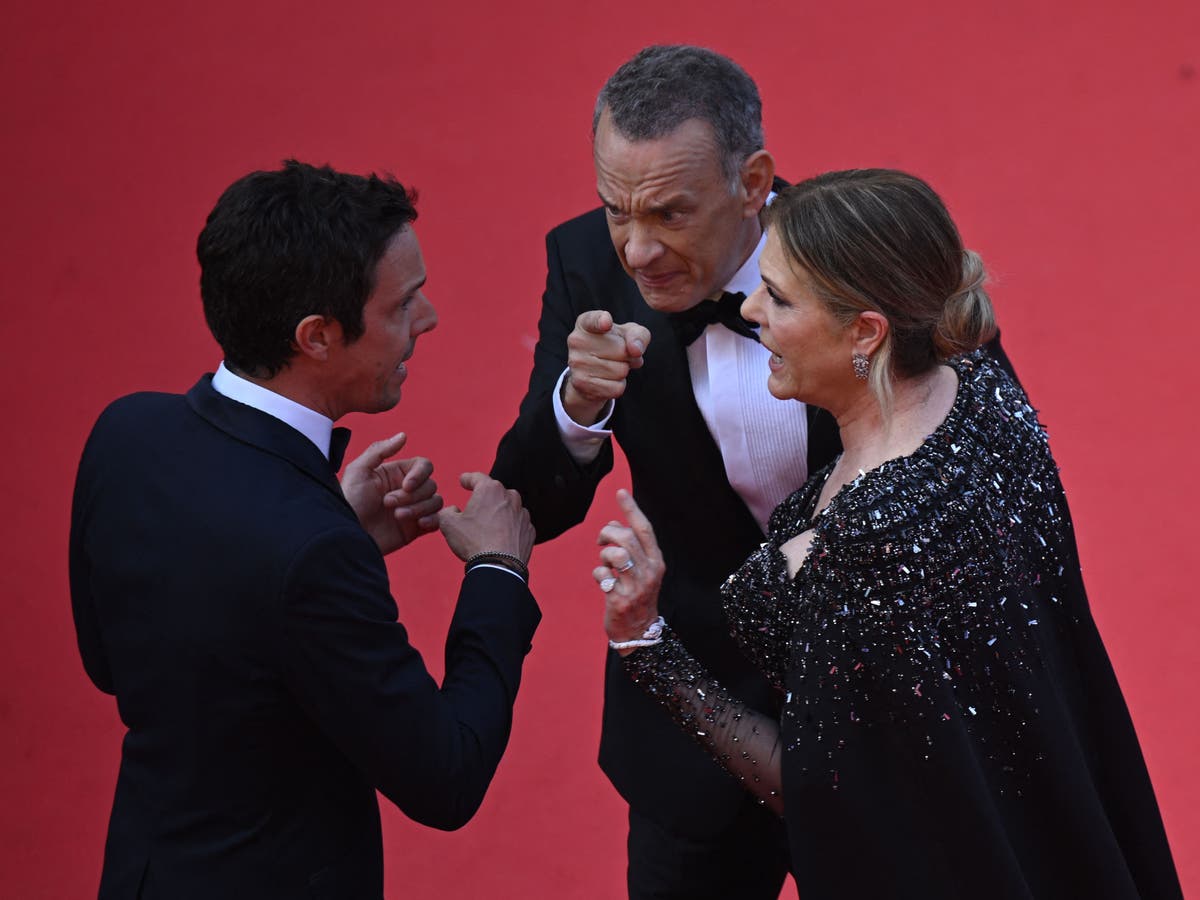 Rita Wilson responds to photos of her and Tom Hanks ‘scolding’ man at Cannes