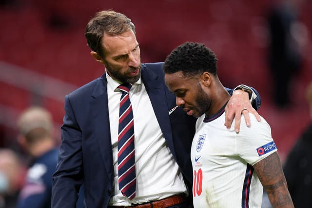 <p>Gareth Southgate left Raheem Sterling out of his latest England squad </p>
