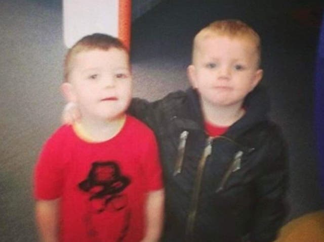 <p>Harvey (left) and Kyrees (right) when they were younger</p>