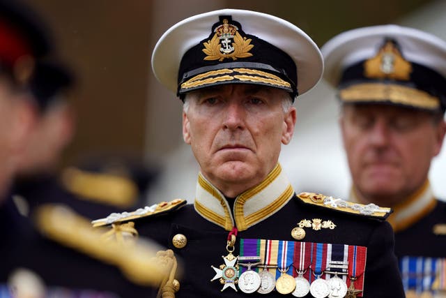 Admiral Sir Tony Radakin, Chief of the Defence Staff (Andrew Milligan/PA)