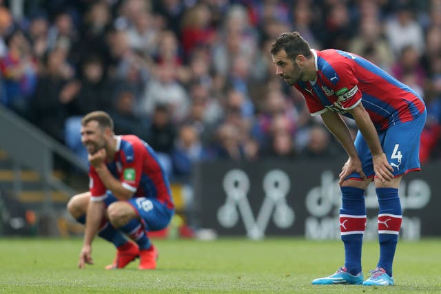 Luka Milivojevic and James McArthur will leave Crystal Palace this summer (Bradley Collyer/PA)