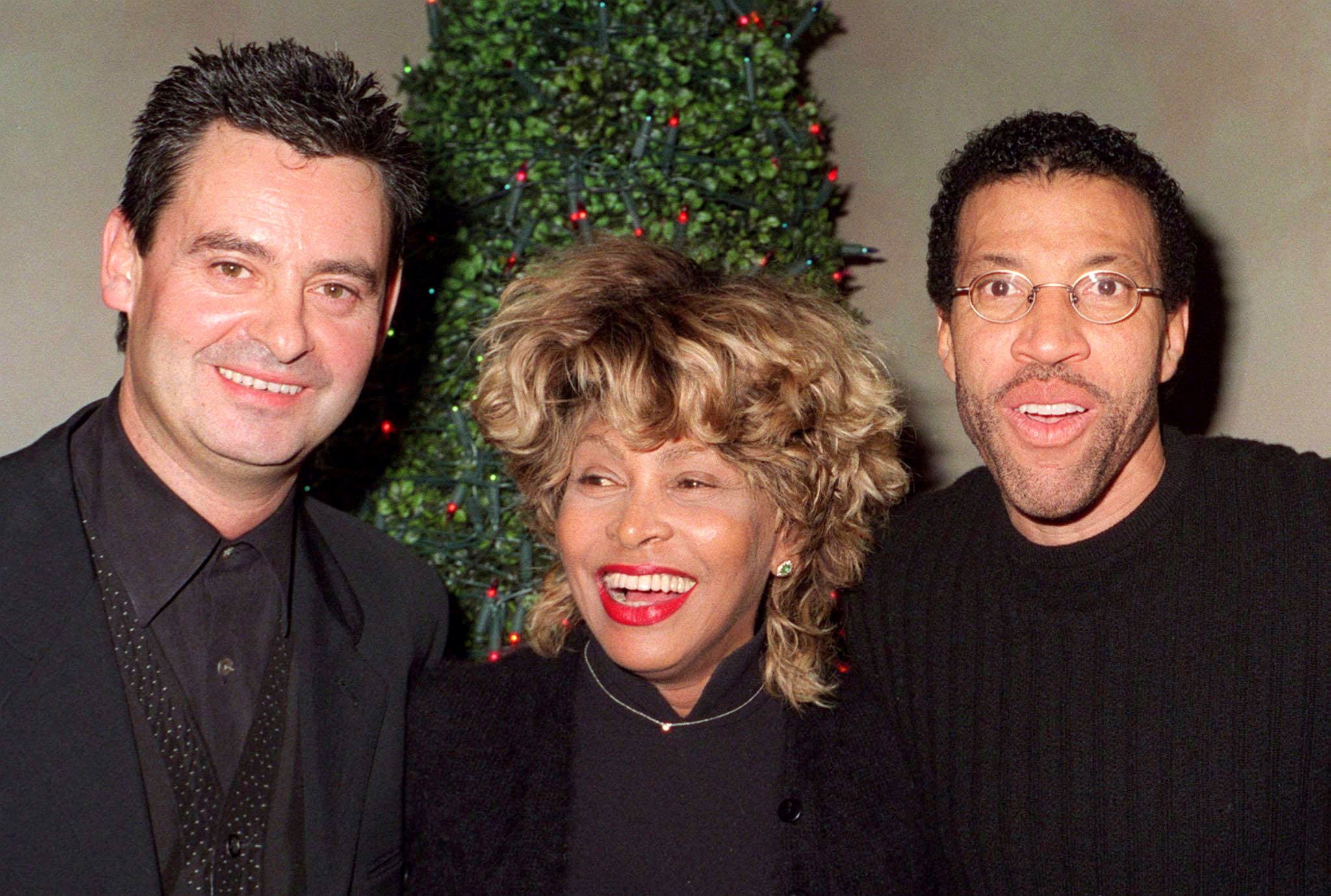 Tina Turner with Erwin Bach and Lionel Richie