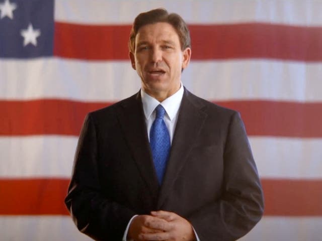 <p>Florida Governor Ron DeSantis speaks as he announces he is running for the 2024 Republican presidential nomination in this screen grab from a social media video posted May 24, 2023</p>