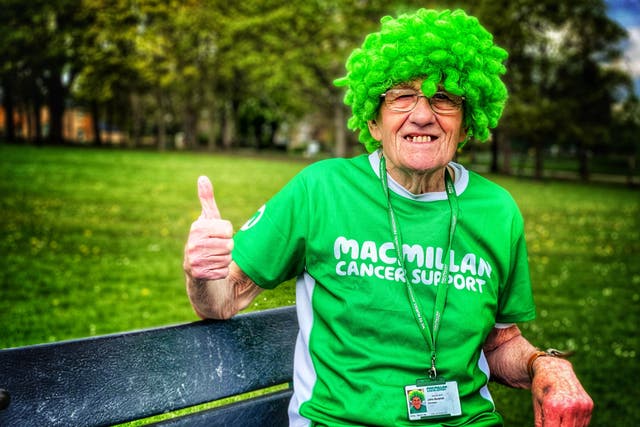 Fundraiser John Burkhill has raised £1 million for Macmillan Cancer Support (PA)