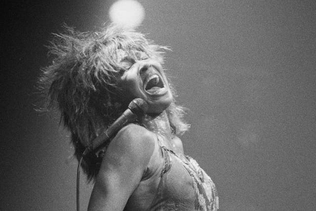 <p>Tina Turner performing in Brighton in 1985</p>