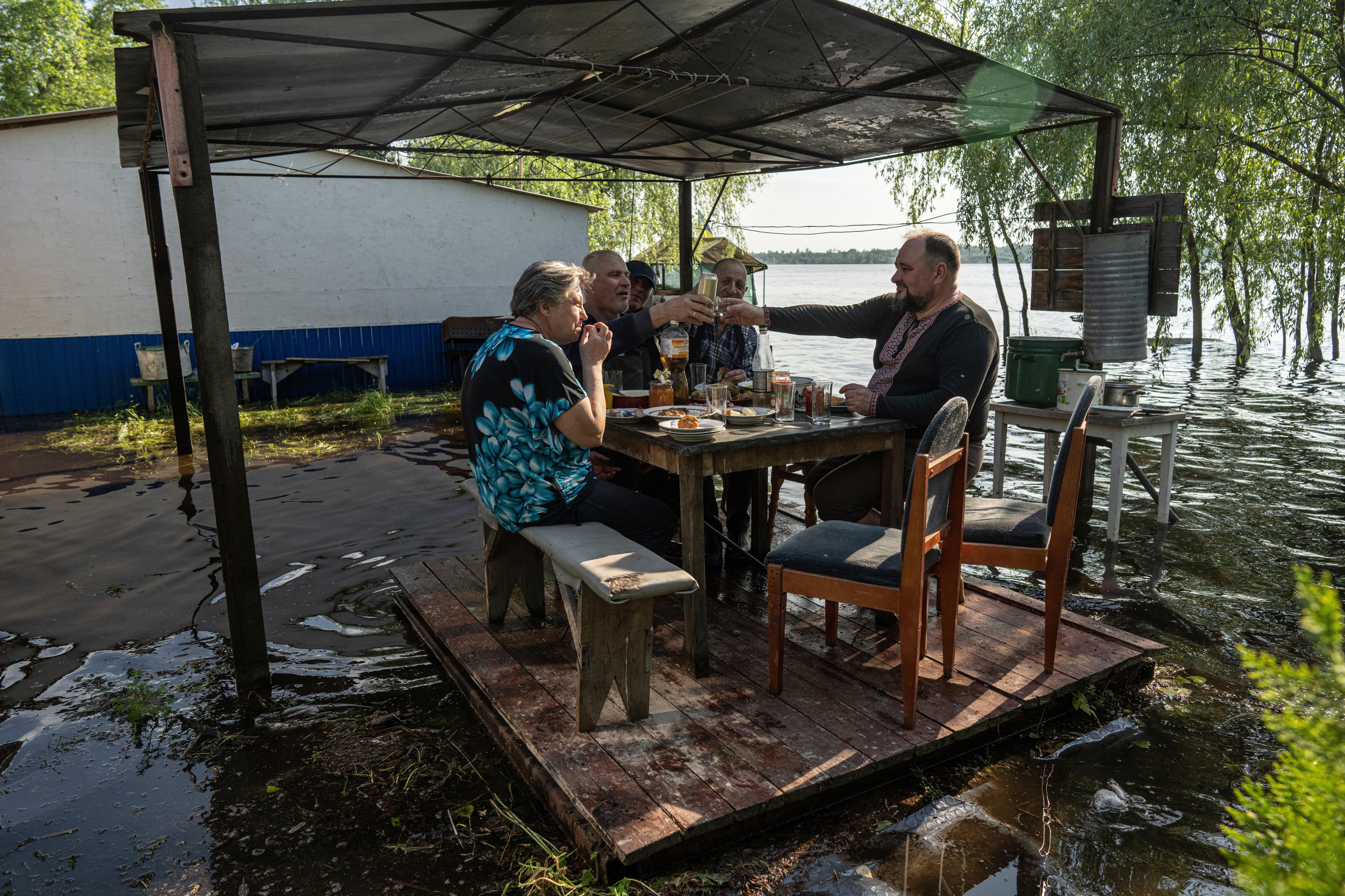 Ukraine Flooded Reservoir