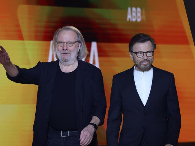 <p>ABBA’s Benny Andersson and Bjoern Ulvaeus</p>