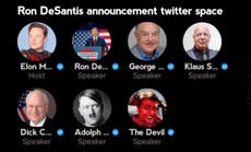 Trump posts fake DeSantis Twitter Spaces video featuring Hitler, George Soros and the devil
