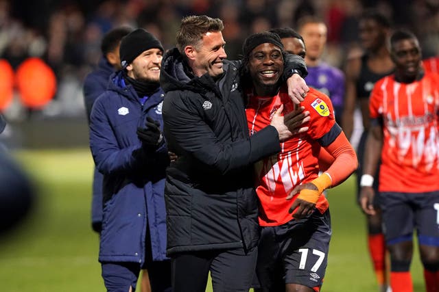 Rob Edwards hailed Pelly-Ruddock Mpanzu’s journey at Luton (Jonathan Brady/PA)