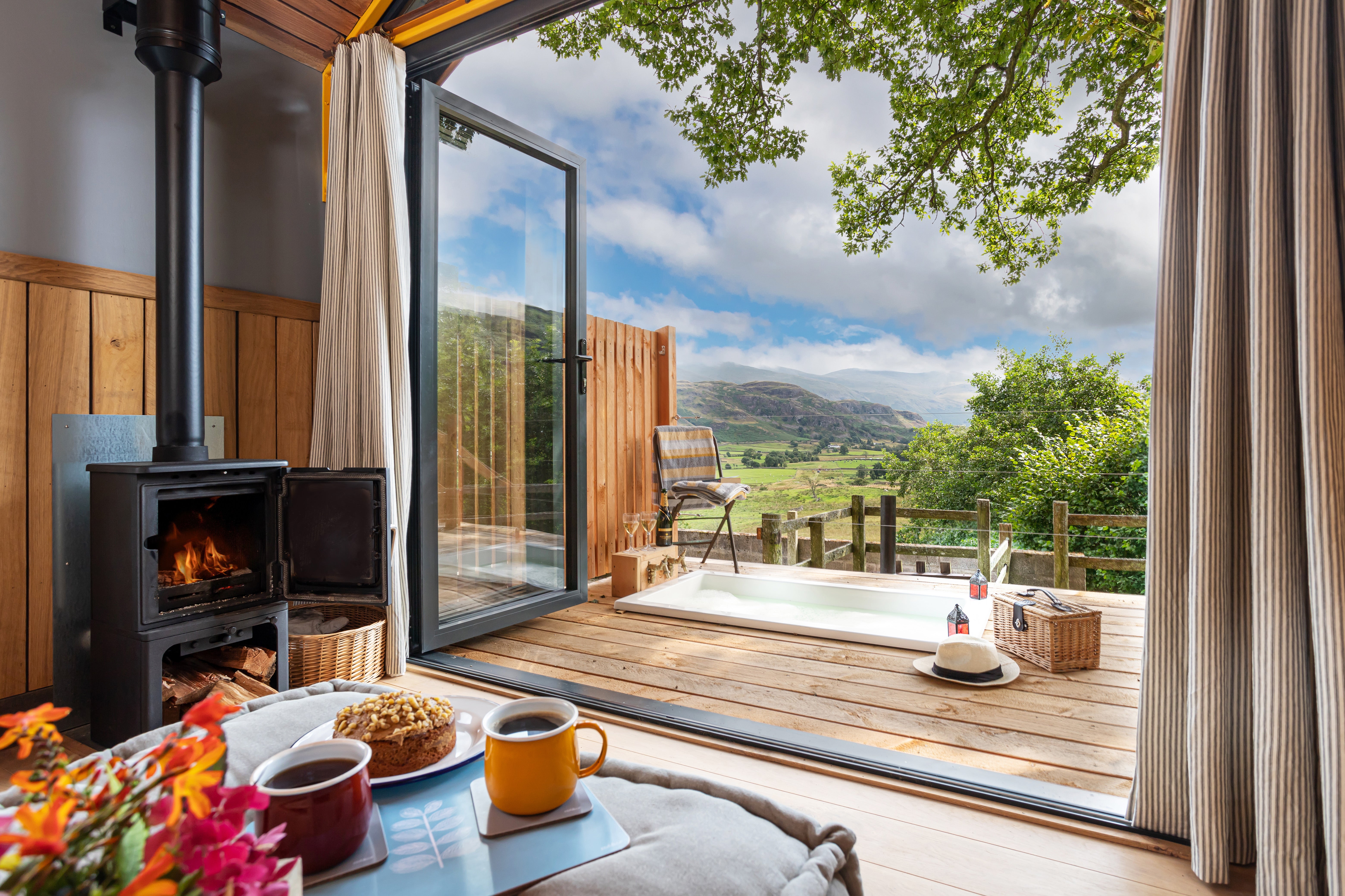 Low Nest Farms offer several forms of accommodation in the Lake District, but the Helvellyn Hut steals the show