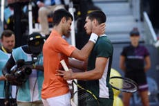 Novak Djokovic and Carlos Alcaraz learn path to French Open meeting