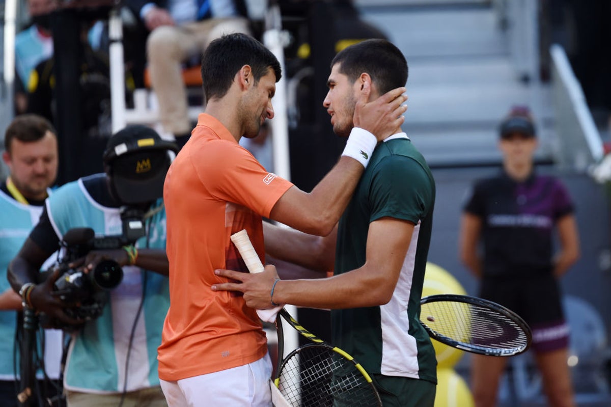 Novak Djokovic and Carlos Alcaraz learn path to French Open meeting