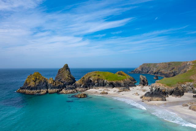 <p>Kynance Cove, a popular place to end long walks </p>